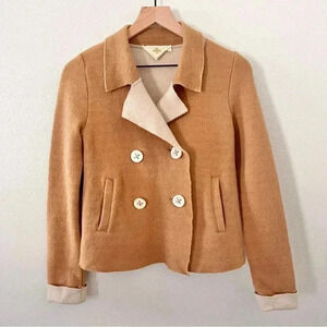 Anthropologie HWR Wool Blend Tan Jacket
